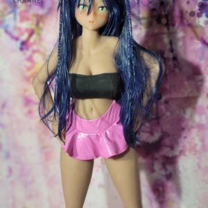 Black Crop Top Pink Skirt