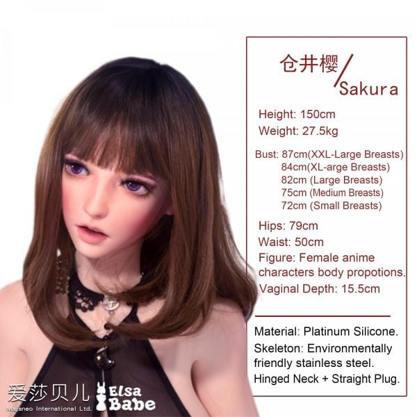 ElsaBabe 125-150 CM Platinum Silicone Sex Doll Kurai Sakura - Image 5