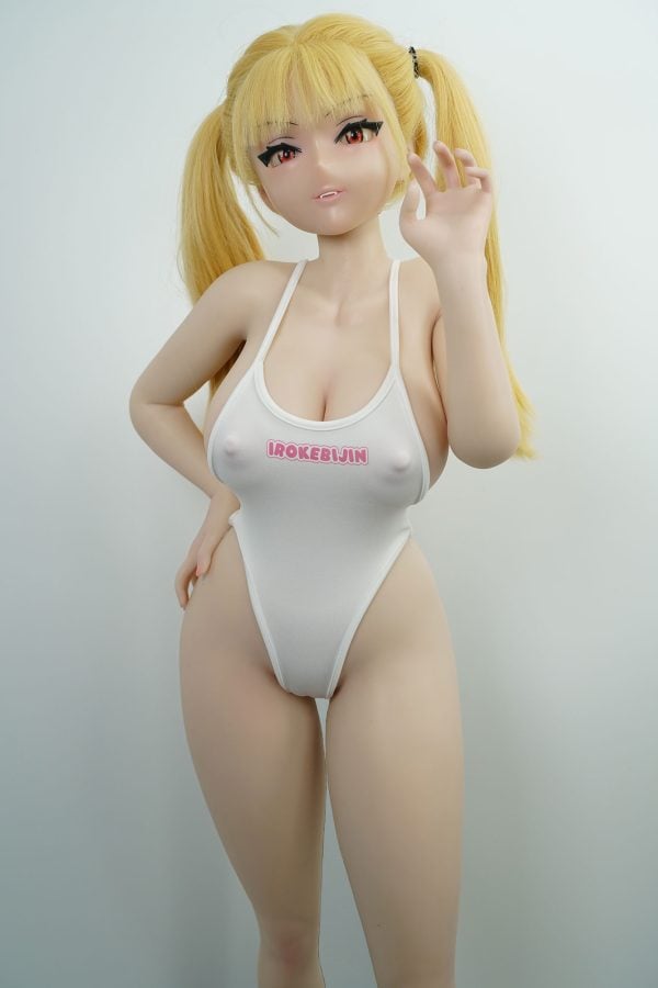 In Stock Irokebijin White Swimsuit - Image 4
