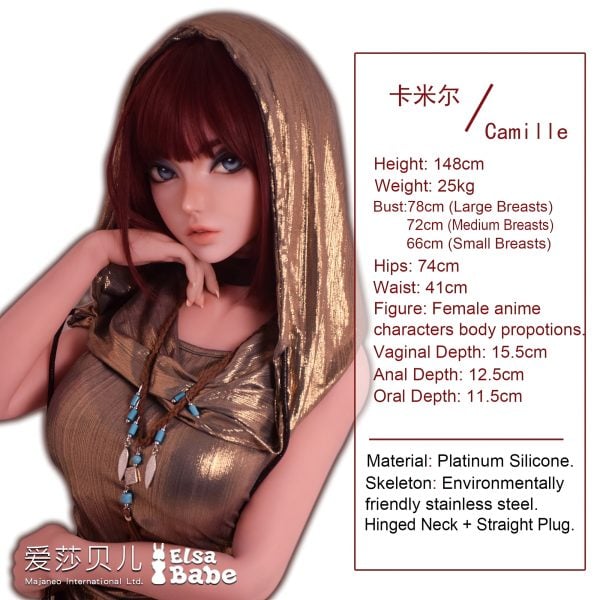 ElsaBabe 148 CM Platinum Silicone Sex Doll DHR011 Camille Baker - Image 6