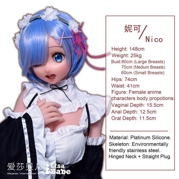 ElsaBabe 148 CM Platinum Silicone Sex Doll AHR005 Mishima Nico - Image 52