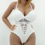Akane White open front underwear +$35.00