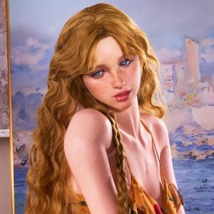 Real Lady 159 Cm Silicone Sex Doll Head R22 Elia Natural