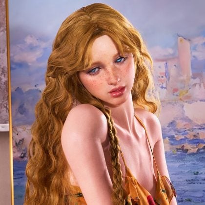 Real Lady 159 Cm Silicone Sex Doll Head R22 Elia Natural