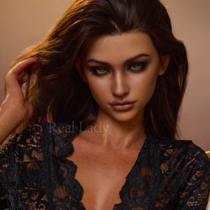 Real Lady 150 Cm Silicone Sex Doll Head R8 ROS Lena Dark Tan 1