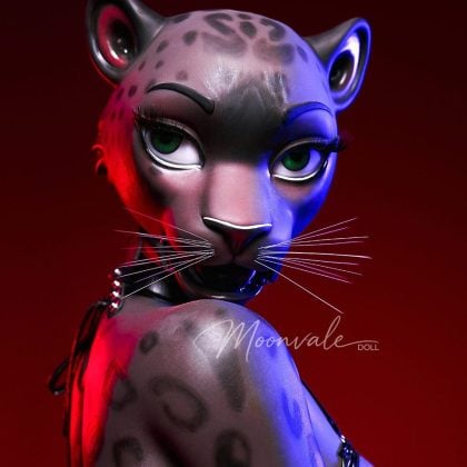 Moonvale Doll 165 cm ( 5.41’ ) – Full Silicone – Sexy Anime Furry Girl Black Panther Realistic Big Breasts Sex Doll – Velara